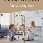 mother and son enjoying a free acitvity for preschoolers at home
