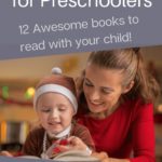 Mother and little child reading one of the Christmas Books for Preschoolers