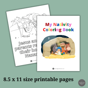 printable nativity story coloring pages