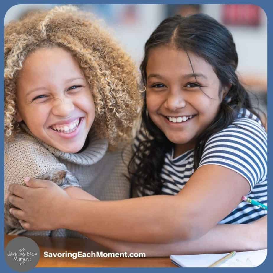 questions to ask about school - two school friends