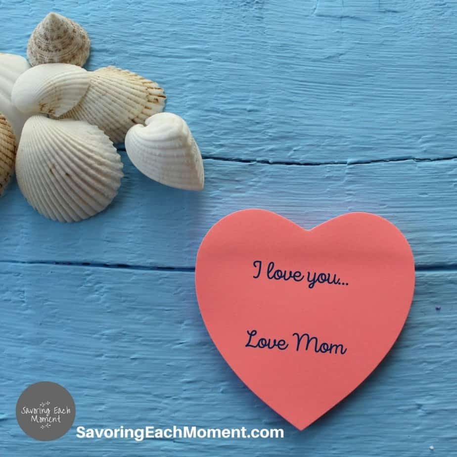 Valentine's day traditions to start with your kids with stickky notes